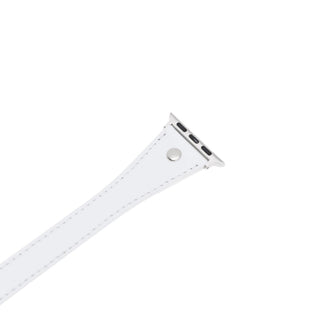 Bouletta Kol Saati Kayışları Apple Watch Deri Kayış – Leeds Tam Tur İnce Gümüş rengi Boncuklu
