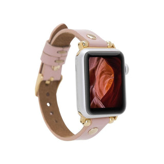 Bouletta Kol Saati Kayışları Pembe Apple Watch Deri Kayış – Sizergh Ferro