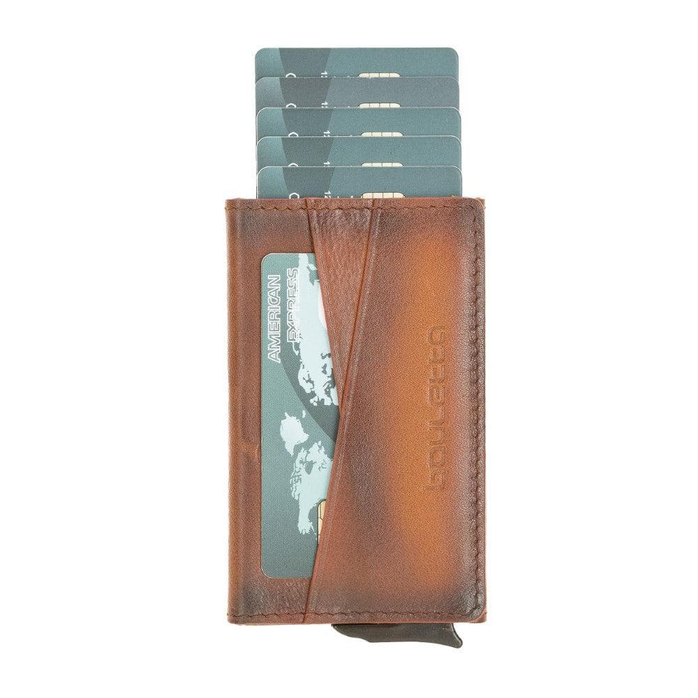 Austin Leather Mechanical Card Holder Bouletta