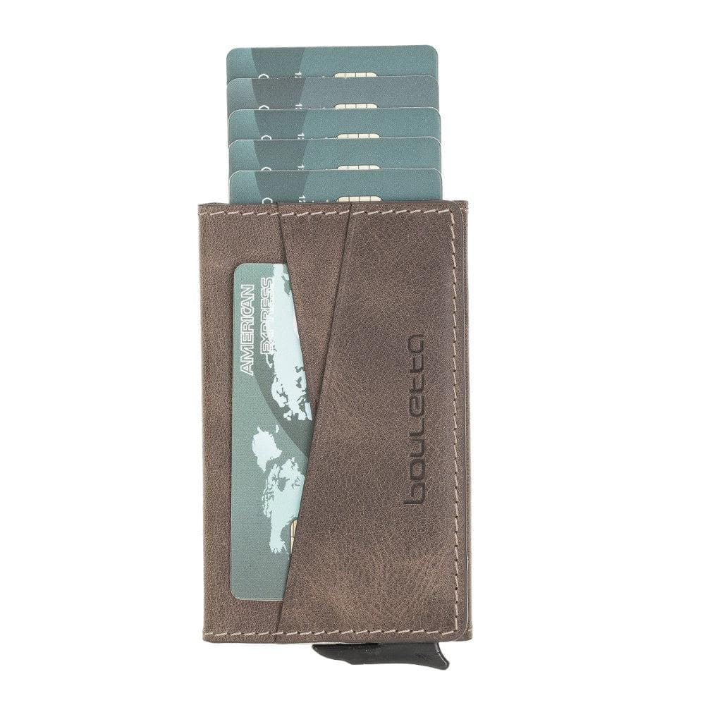 Austin Leather Mechanical Card Holder Bouletta