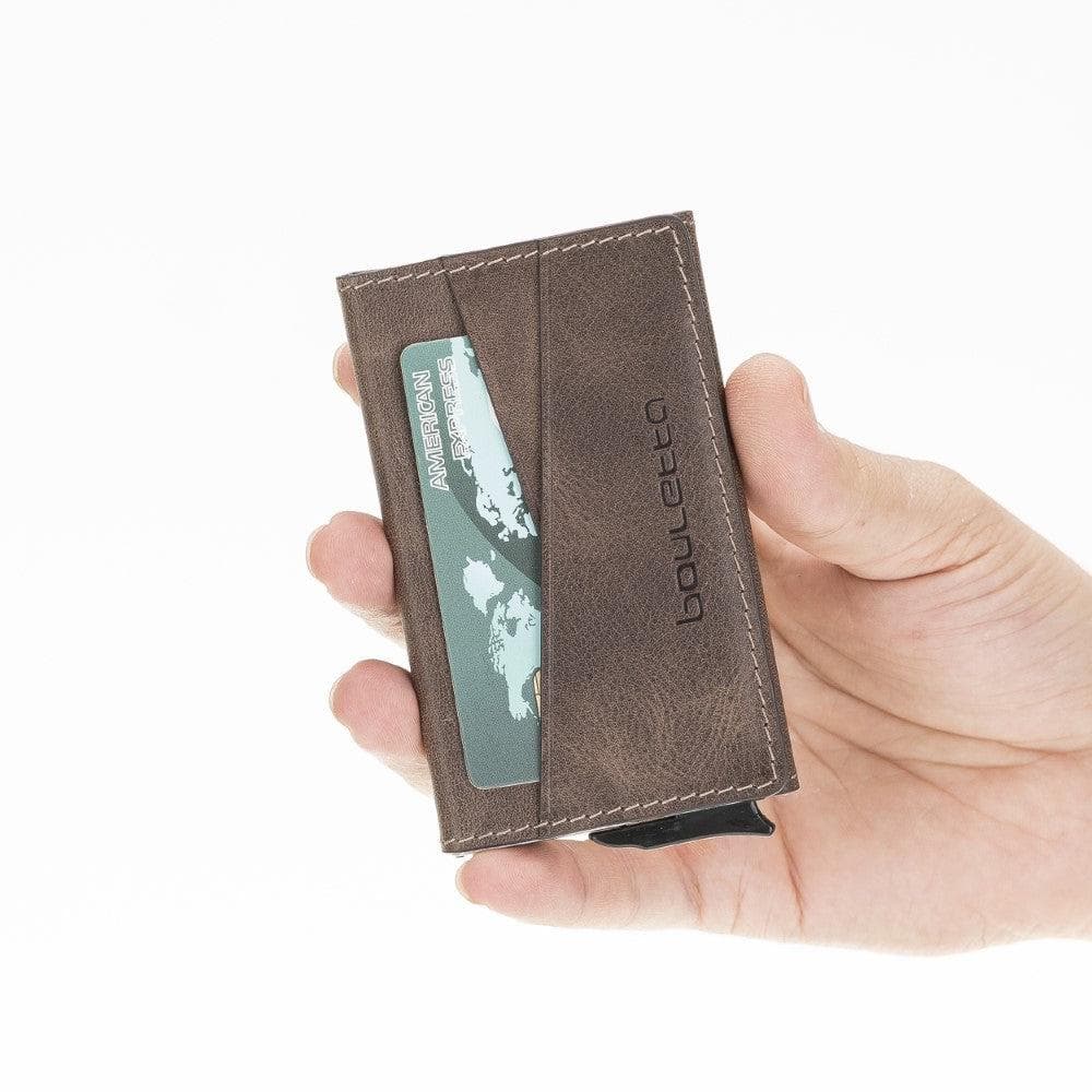 Austin Leather Mechanical Card Holder Bouletta