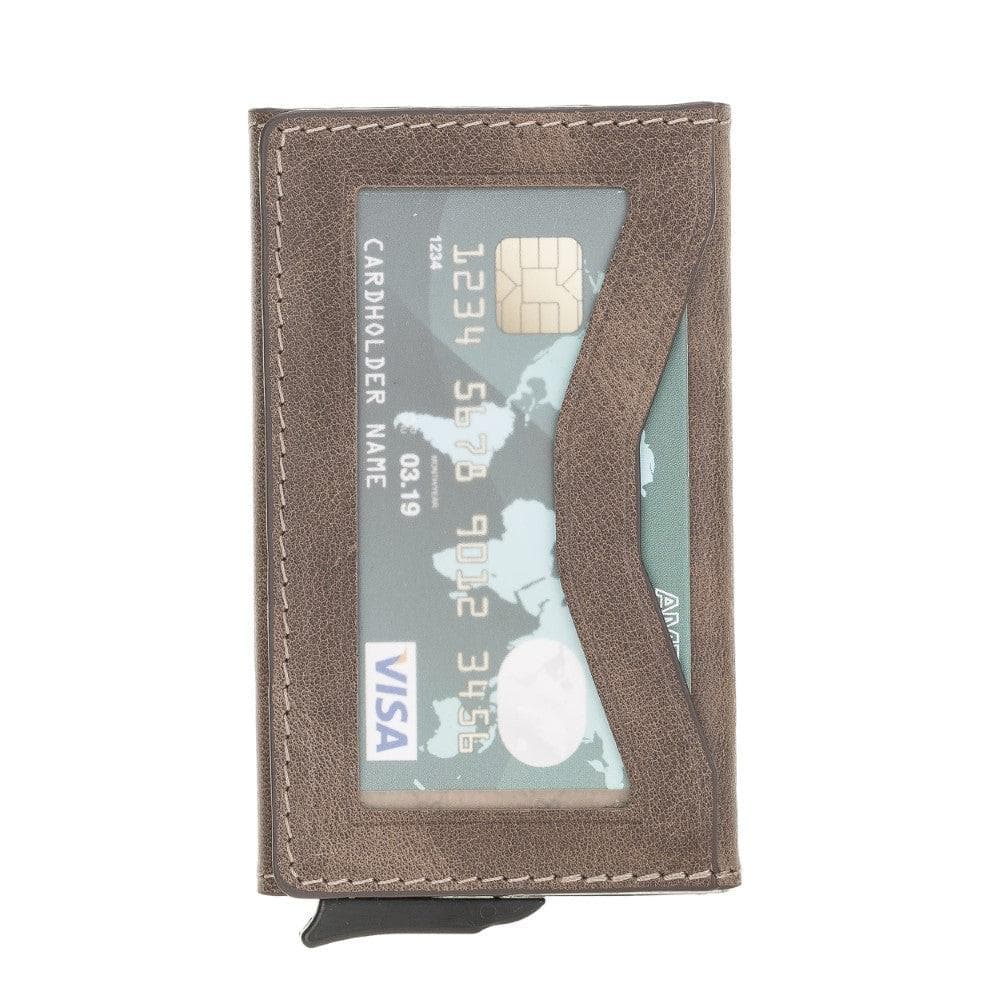 Austin Leather Mechanical Card Holder Bouletta