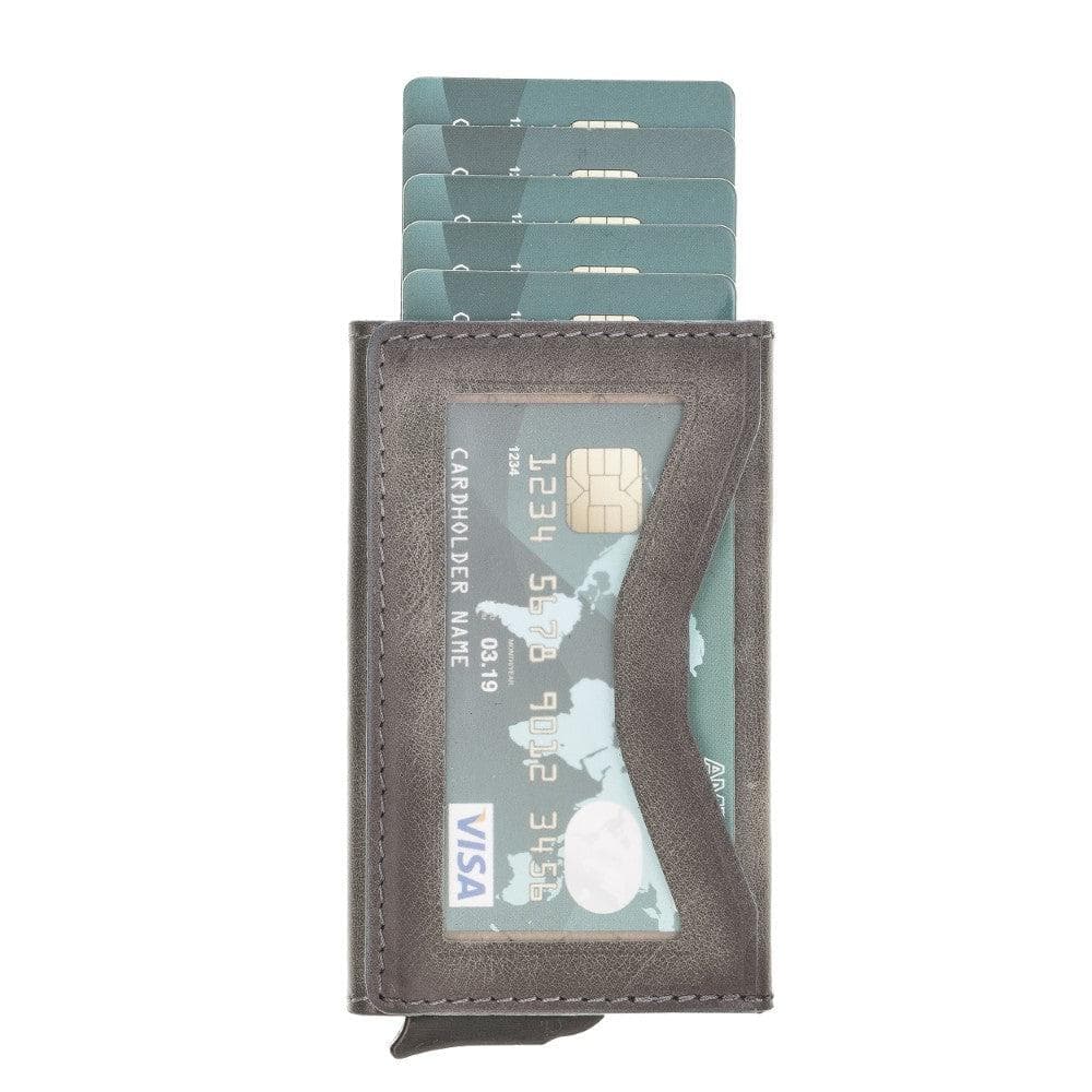 Austin Leather Mechanical Card Holder Bouletta