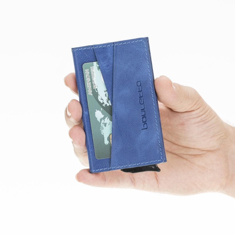 Austin Leather Mechanical Card Holder Bouletta