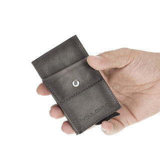 Austin Leather Mechanical Coin Card Holder Bouletta