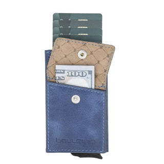 Austin Leather Mechanical Coin Card Holder Bouletta