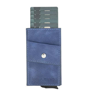 Austin Leather Mechanical Coin Card Holder Bouletta