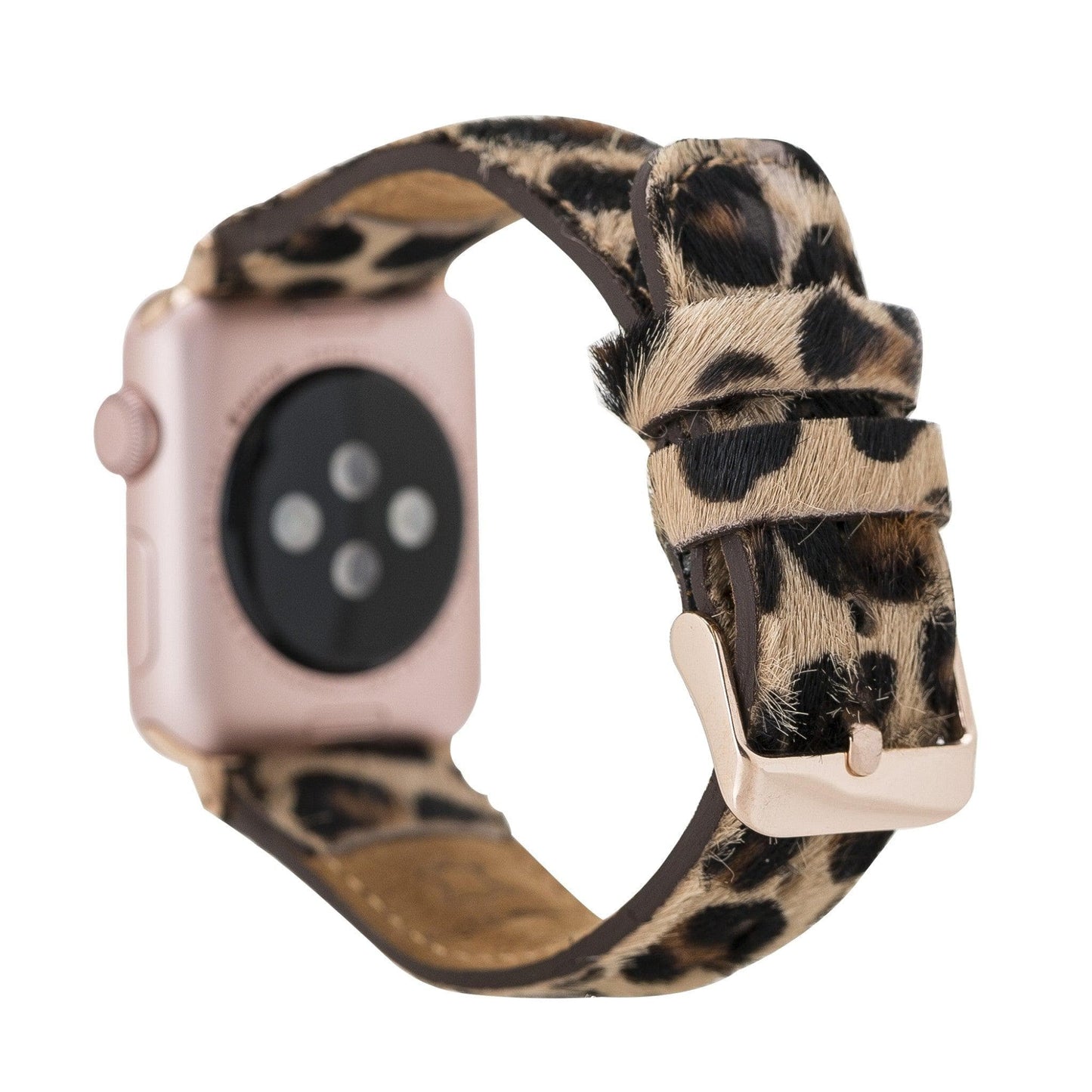 Bouletta Apple Deri Saat Kordonu Cardiff Klasik Leopard Printed 2