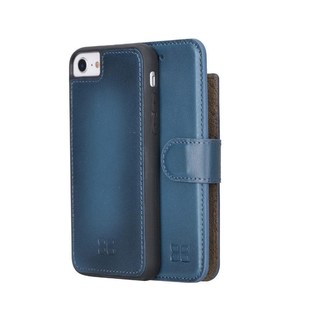 Detachable Leather Wallet Case for Apple iPhone 8 Series iPhone 8 / Blue Bouletta LTD