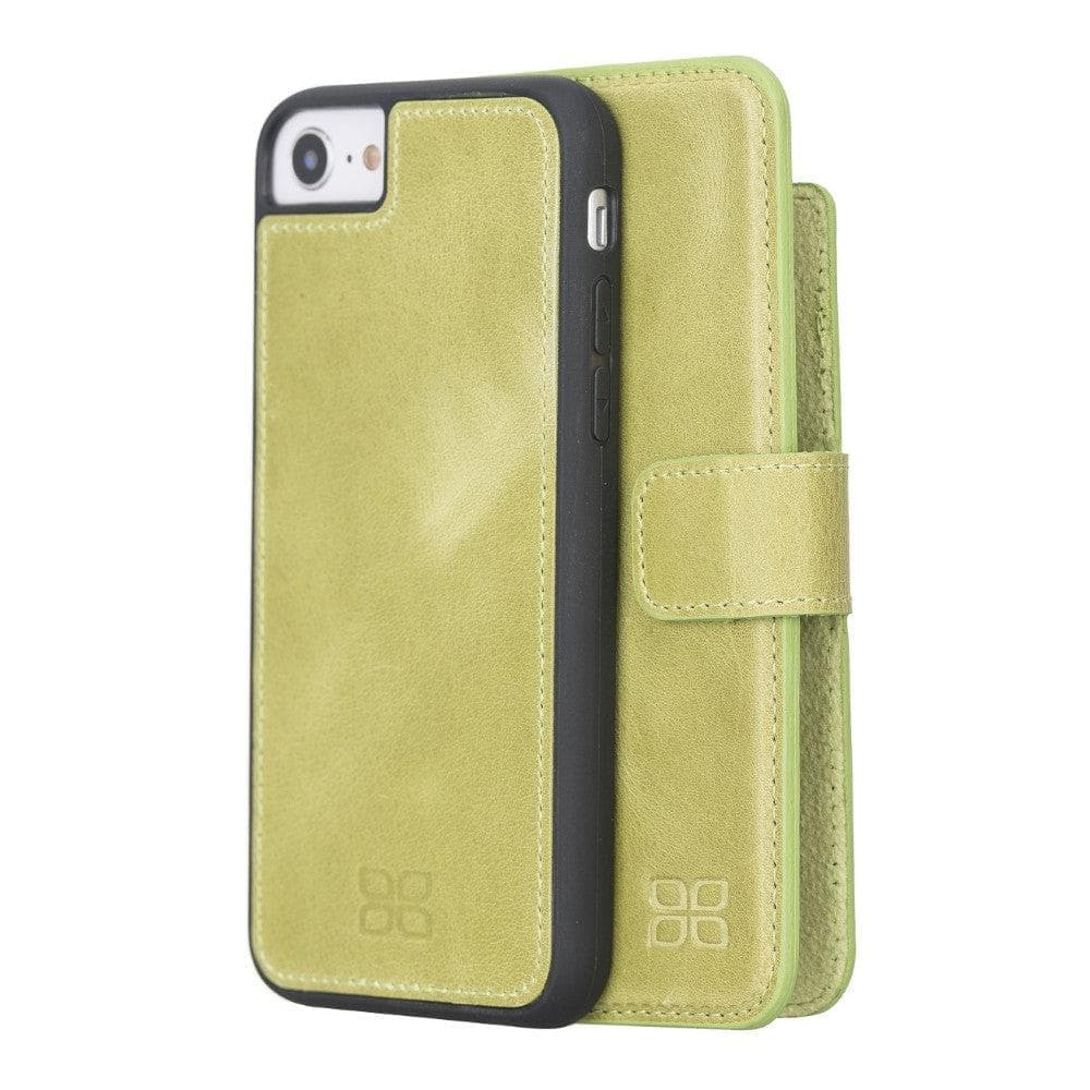 Detachable Leather Wallet Case for Apple iPhone 8 Series iPhone 8 Plus / Crazy Yellow Bouletta LTD