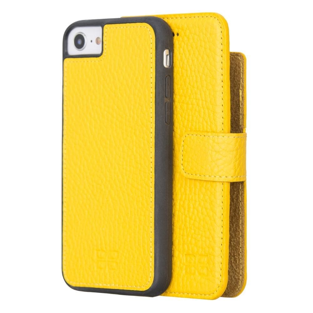 Detachable Leather Wallet Case for Apple iPhone 8 Series iPhone 8 / Flother Yellow Bouletta LTD