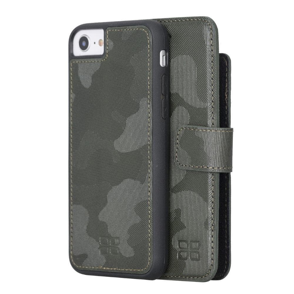 Detachable Leather Wallet Case for Apple iPhone 8 Series iPhone 8 / Camouflage Gray Bouletta LTD