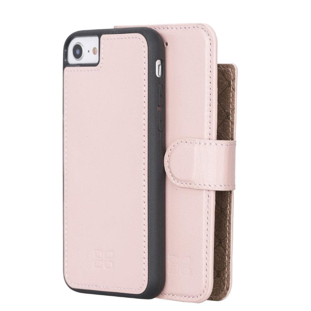 Detachable Leather Wallet Case for Apple iPhone 8 Series iPhone 8 / Seza Pink Bouletta LTD