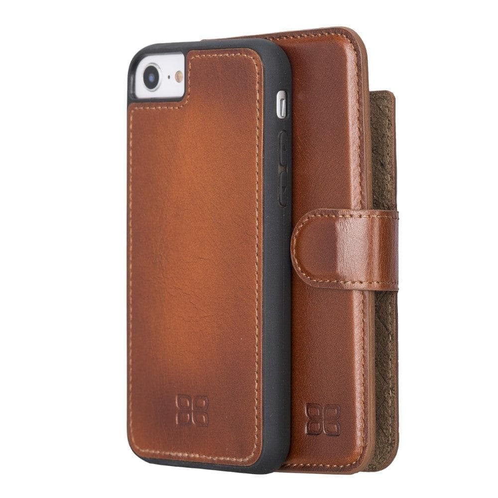 Detachable Leather Wallet Case for Apple iPhone 8 Series iPhone 8 / Rustic Tan Bouletta LTD