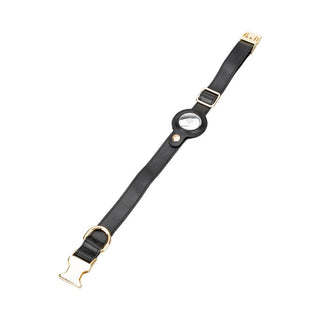El Yapımı Köpek Tasması, Apple AirTag Uyumlu Yuva, 50cm Ayarlanabilir Ölçü - Bouletta Türkiye - Deri Tasmalar - Bouletta