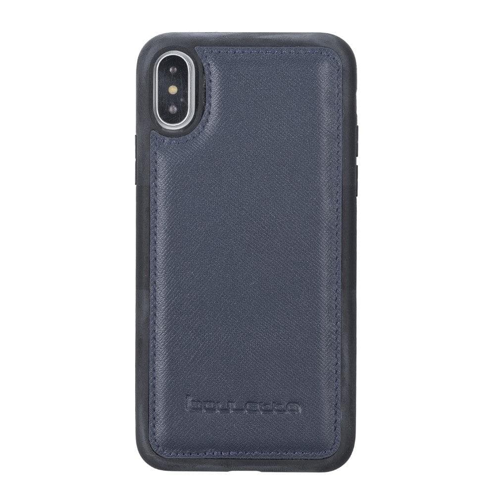 Flexible Leather Back Cover for Apple iPhone X Series Navy Blue / iPhone X / XS Bouletta LTD