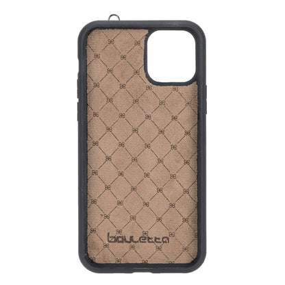 Flexible Leather Back Cover with Hand Strap for iPhone 11 Series Bouletta LTD