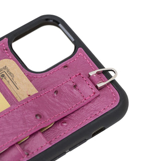 Flexible Leather Back Cover with Hand Strap for iPhone 11 Series Bouletta LTD