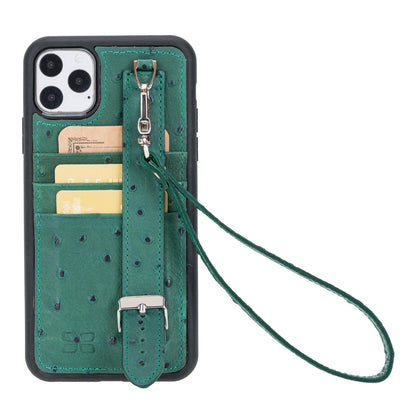 Flexible Leather Back Cover with Hand Strap for iPhone X Series Bouletta LTD