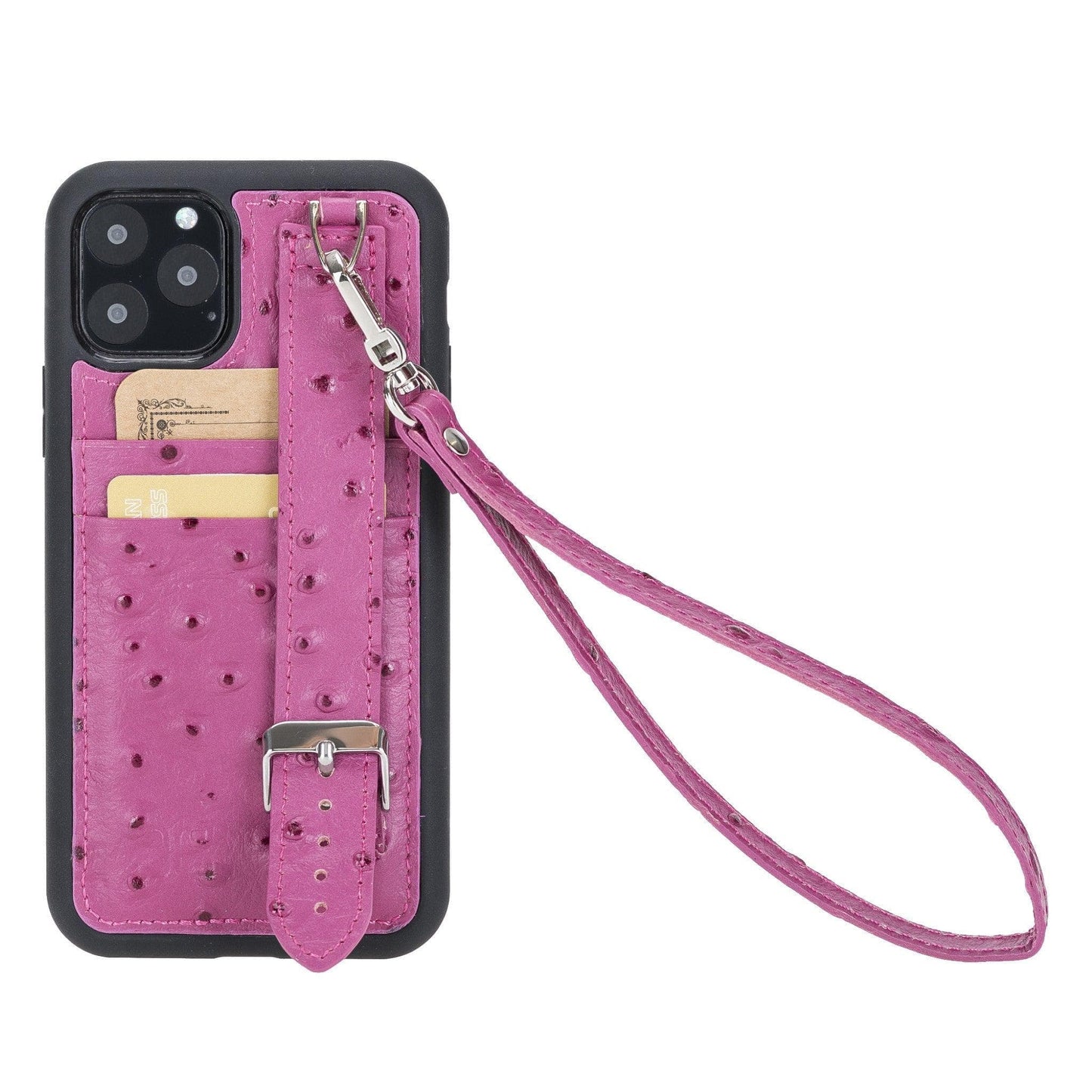 Flexible Leather Back Cover with Hand Strap for iPhone X Series Bouletta LTD