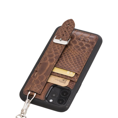 Flexible Leather Back Cover with Hand Strap for iPhone X Series Bouletta LTD