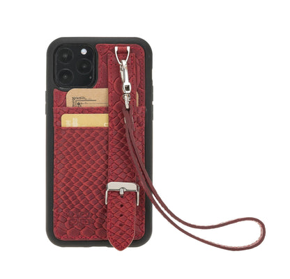 Flexible Leather Back Cover with Hand Strap for iPhone X Series Bouletta LTD