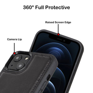 Bouletta Deri iPhone 13 Kılıfı iPhone 13 Serisi Hakiki Deri Arka Kapak Premium Koruma