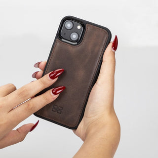 Bouletta Deri iPhone 13 Kılıfı iPhone 13 Serisi Hakiki Deri Arka Kapak Premium Koruma