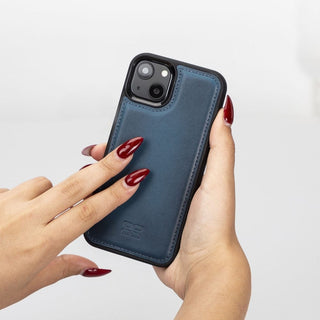 Bouletta Deri iPhone 13 Kılıfı iPhone 13 Serisi Hakiki Deri Arka Kapak Premium Koruma