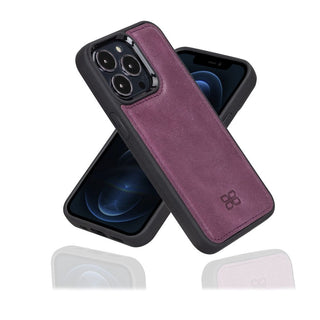 Bouletta Deri iPhone 13 Kılıfı iPhone 13 Serisi Hakiki Deri Arka Kapak Premium Koruma