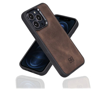 Bouletta Deri iPhone 13 Kılıfı iPhone 13 Serisi Hakiki Deri Arka Kapak Premium Koruma