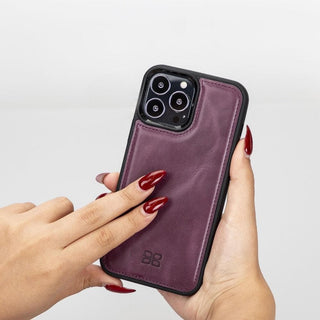 Bouletta Deri iPhone 13 Kılıfı iPhone 13 Serisi Hakiki Deri Arka Kapak Premium Koruma