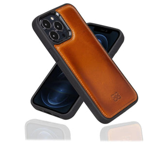Bouletta Cep Telefonu Kılıfları iPhone 13 Pro / Taba iPhone 13 Serisi Hakiki Deri Arka Kapak