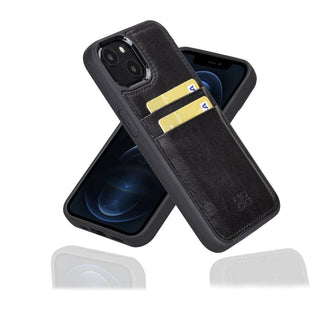 Bouletta Cep Telefonu Kılıfları iPhone 13 Serisi Kartlıklı Hakiki Deri Arka Kapak Premium Koruma