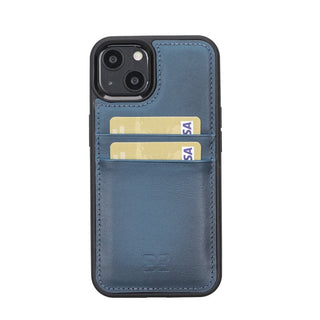 Bouletta Cep Telefonu Kılıfları iPhone 13 Serisi Kartlıklı Hakiki Deri Arka Kapak Premium Koruma