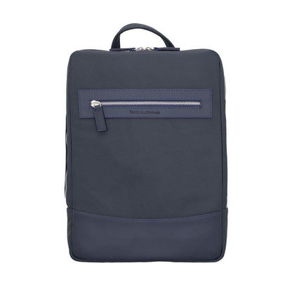 Marlow Leather Backpack Dark Blue Bouletta Shop