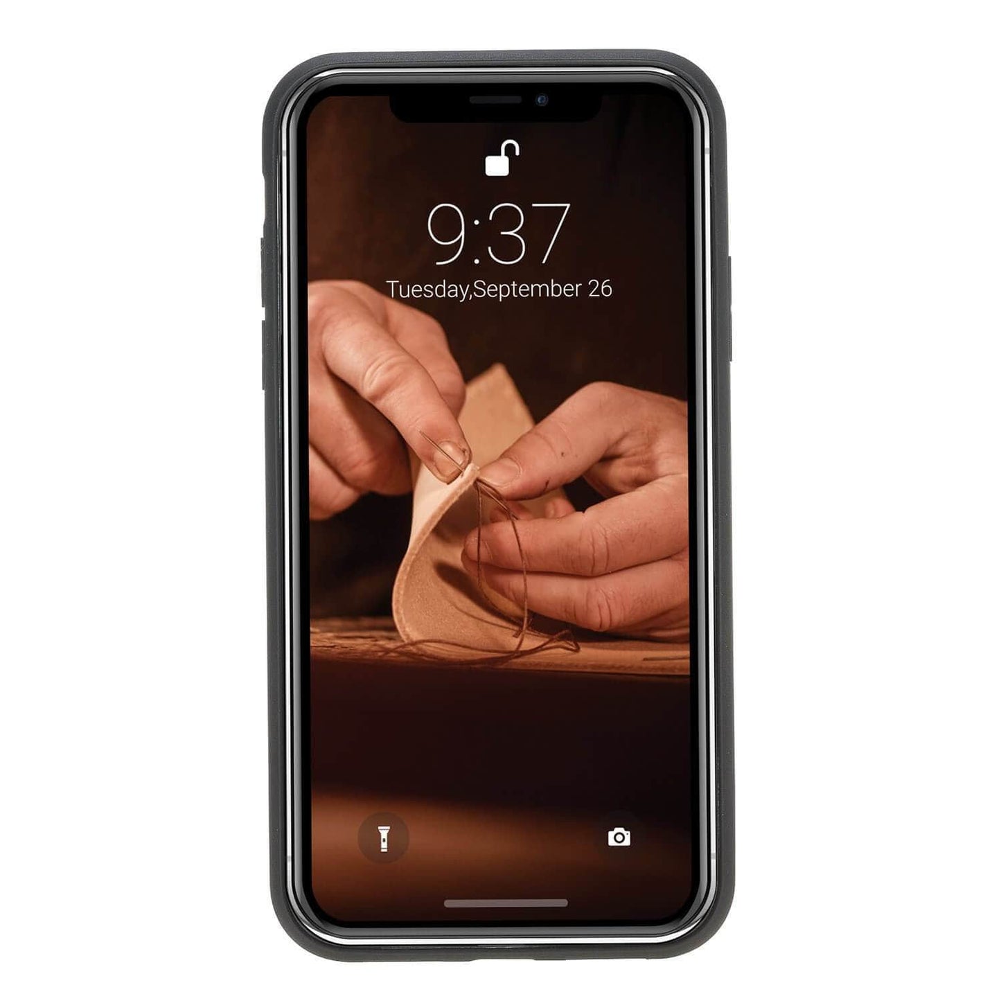 Bouletta Apple iPhone X XS XR Serisi için Deri Arka Kapak / iPhone XS Max / Vegetal Kırmızı