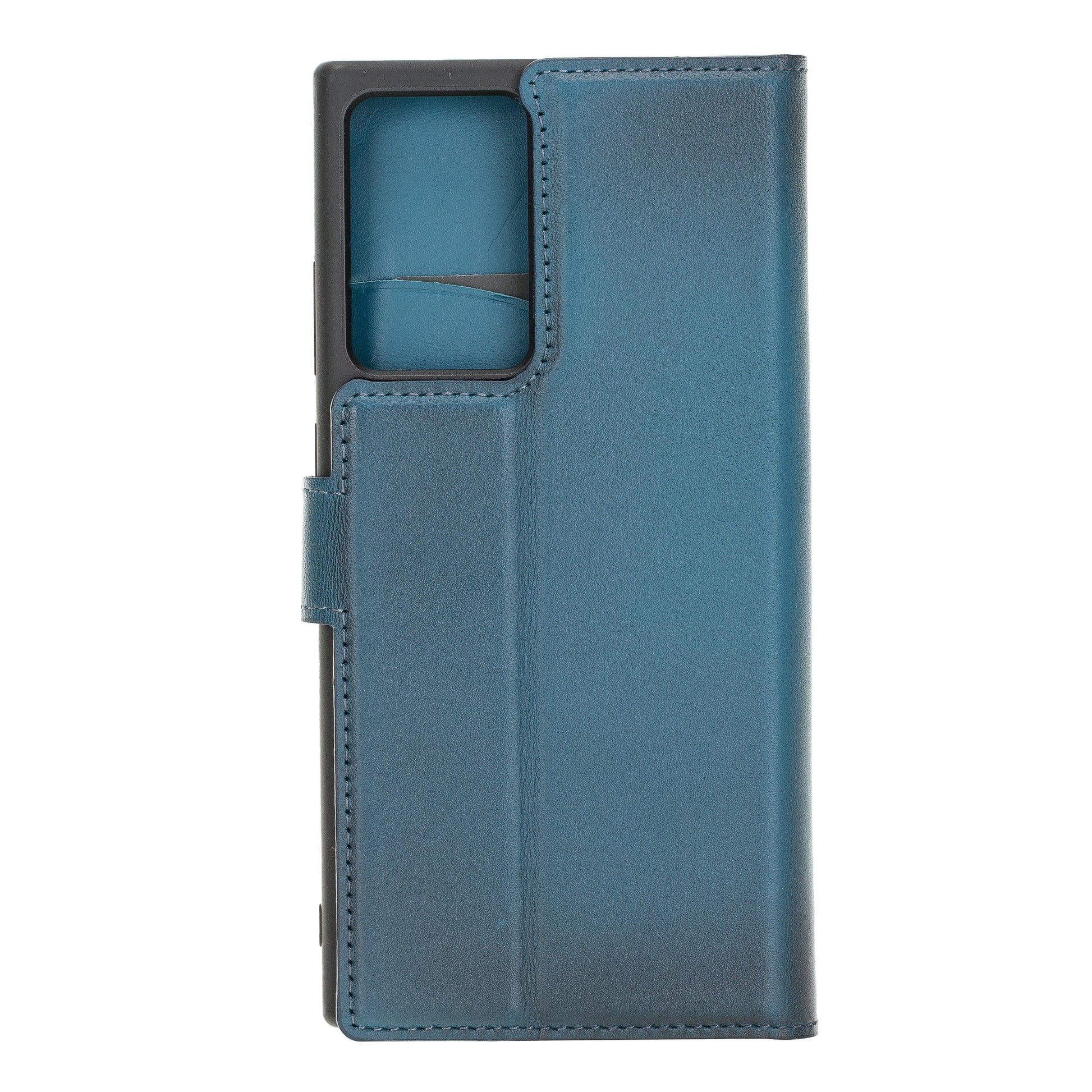Bouletta Samsung Galaxy Note 20 Serisi Çıkarılabilir Deri Kılıf Note 20 - Mavi - 6