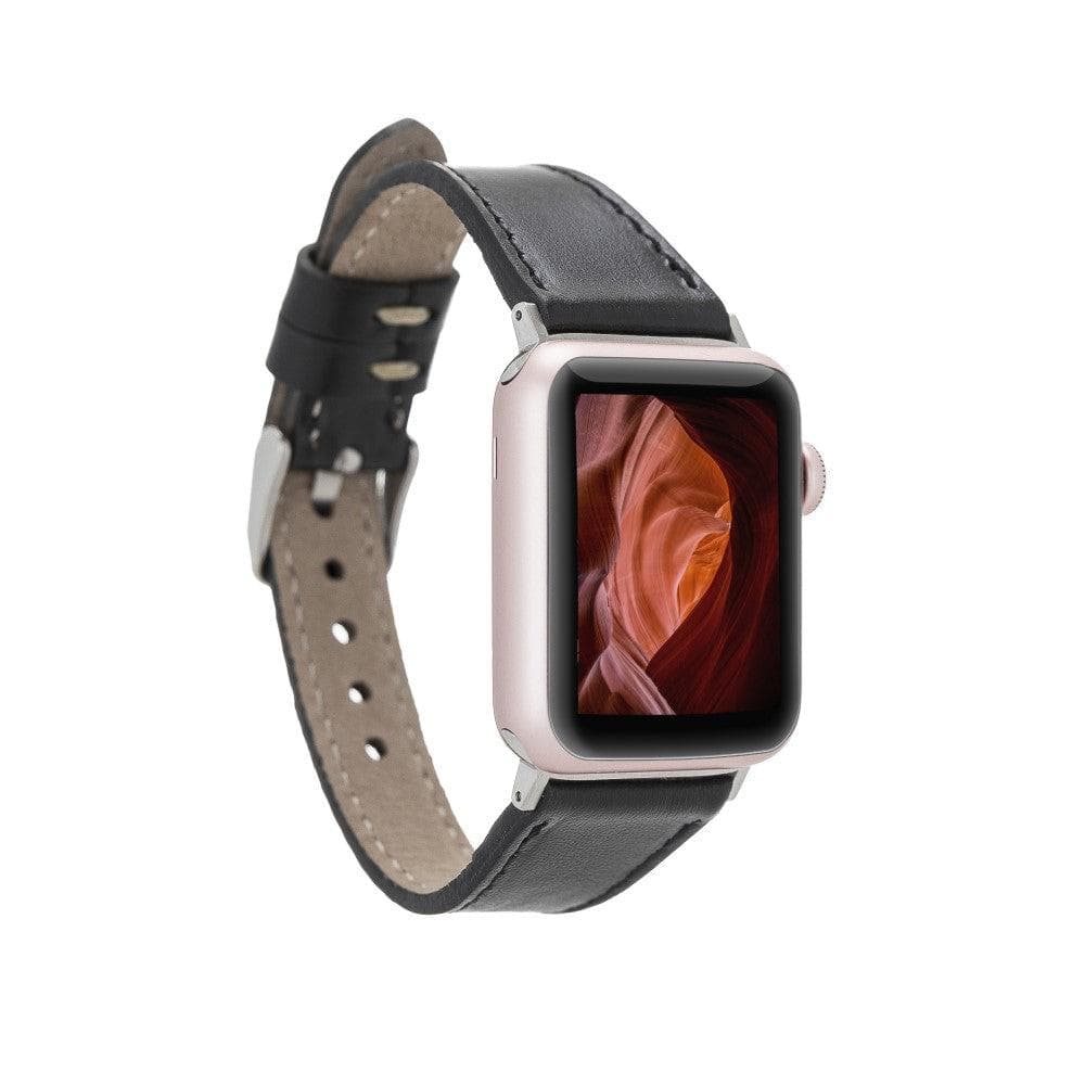 Bouletta Apple Deri Saat Kordonu Ripon Klasik İnce Rustic Black 1