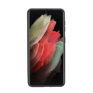 Bouletta Cep Telefonu Kılıfları Samsung Galaxy S21 Serisi Kartlıklı Deri Arka Kapak Premium Koruma