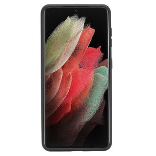 Bouletta Cep Telefonu Kılıfları Samsung Galaxy S21 Serisi Kartlıklı Deri Arka Kapak Premium Koruma