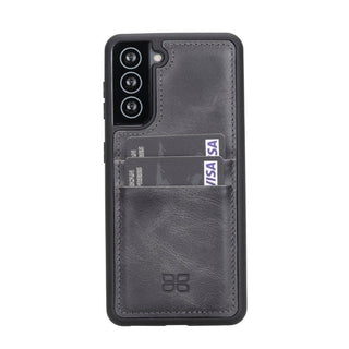 Bouletta Cep Telefonu Kılıfları Samsung Galaxy S21 Serisi Kartlıklı Deri Arka Kapak Premium Koruma