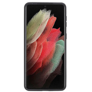 Bouletta Cep Telefonu Kılıfları Samsung Galaxy S21 Serisi Kartlıklı Deri Arka Kapak