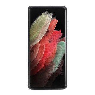Bouletta Cep Telefonu Kılıfları Samsung Galaxy S21 Serisi Kartlıklı Deri Arka Kapak