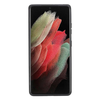 Bouletta Cep Telefonu Kılıfları Samsung Galaxy S21 Serisi Kartlıklı Deri Arka Kapak