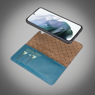 Bouletta Cep Telefonu Kılıfları Samsung Galaxy S22 Serisi Cüzdanlı Çıkarılabilir Deri Kılıf Premium Koruma