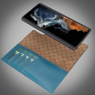 Bouletta Cep Telefonu Kılıfları Samsung Galaxy S22 Serisi Cüzdanlı Çıkarılabilir Deri Kılıf