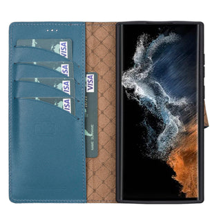 Bouletta Cep Telefonu Kılıfları Samsung Galaxy S22 Serisi Cüzdanlı Çıkarılabilir Deri Kılıf