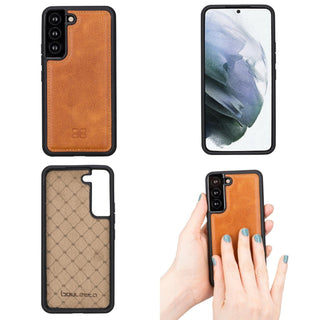 Bouletta Cep Telefonu Kılıfları Samsung Galaxy S22 Serisi Deri Arka Kapak Premium Koruma