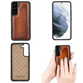 Bouletta Cep Telefonu Kılıfları Samsung Galaxy S22 Serisi Deri Arka Kapak Premium Koruma